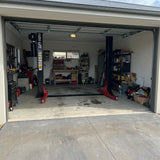 2.4m High Low Profile 4.5 Tonne Base Plate Car Hoist Electric Locks Suitable for Home Garage - YL-240SE