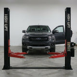 YL-250W 5 Tonne Extra Wide Base Plate Car Hoist With 3 Stage Arms Single Point Release 3.4m Between Columns 5000kg