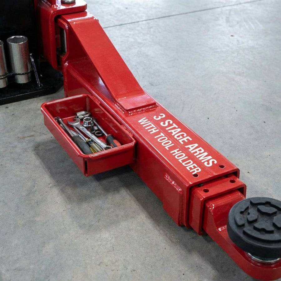 5Tonne YL-350 Clear Floor Car Hoist Extra Thick Columns, Single Point release 5000kg