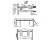 Highlift YL-5500 5.5 Tonne 4 Post Commercial Heavy Duty Car Hoist