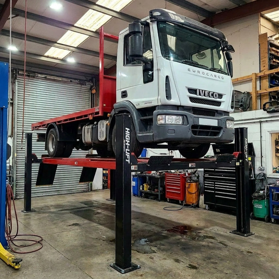 Highlift YL-8000 8 Tonne 4 Post Truck, Car Commercial Use with Wheel Alignment Slip Plates