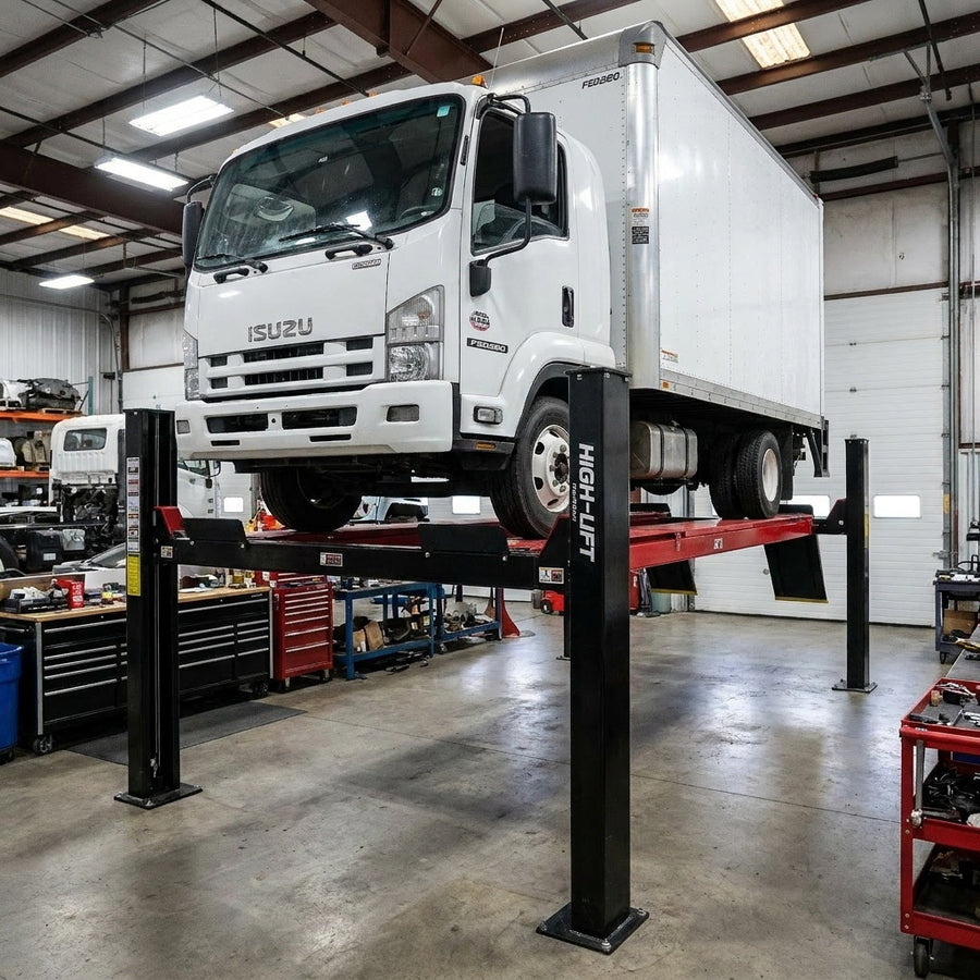 Highlift YL-8000 8 Tonne 4 Post Truck, Car Commercial Use Hoist with Air Safety Locks