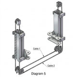 Balancing Synchronizing, Equalization Cables for 2 Post Car, Truck Hoists