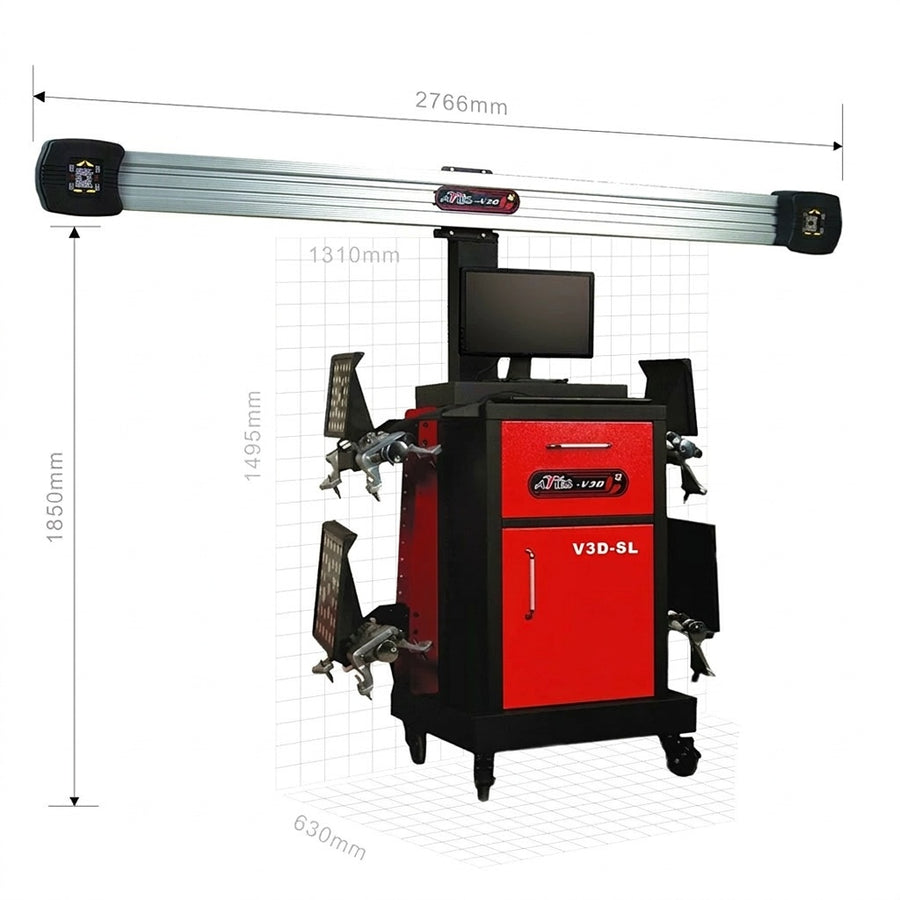 V3D-SL 3D Car Wheel Aligner, Laser Wheel Alignment Machine with Cabinet