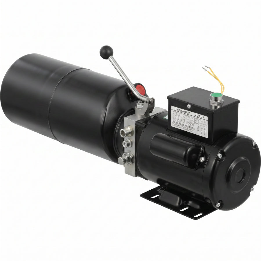 Three Phase 415v 10amp Car Hoist Hydraulic Pump Power Pack 16L Steel Tank