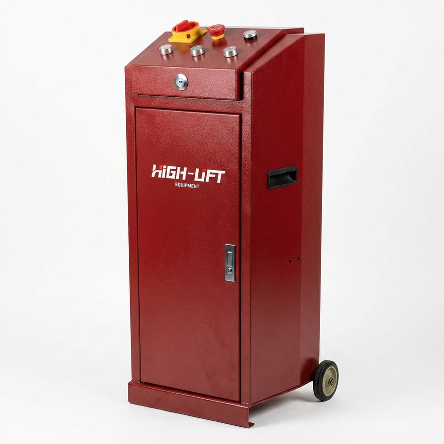 Highlift YL635BE CAR SCISSOR LIFT Max Lift Capacity 3.5Tonne With Electric Locks, Wheel Kit & Rubber Pads