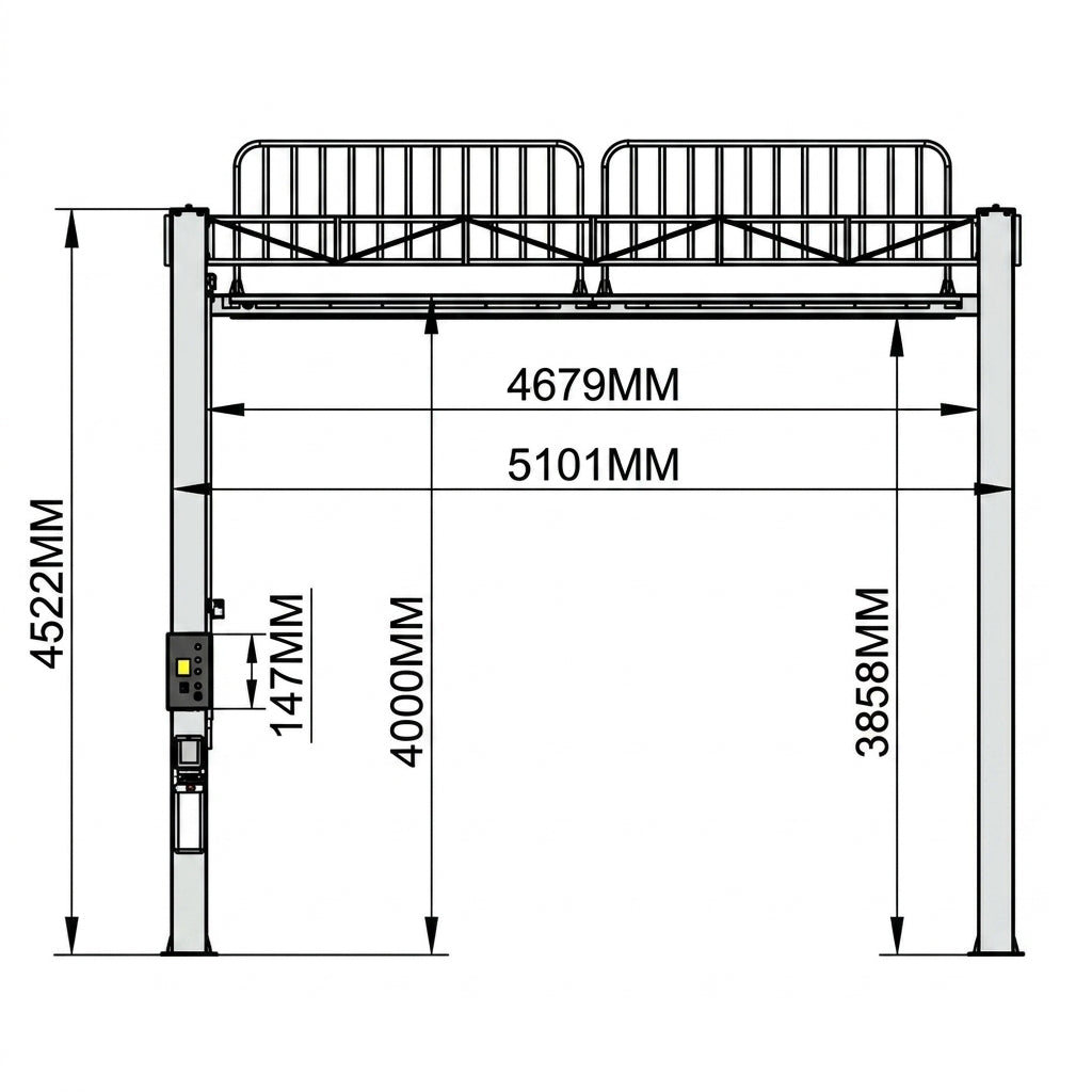 Custom Built 4 Post Car Hoist