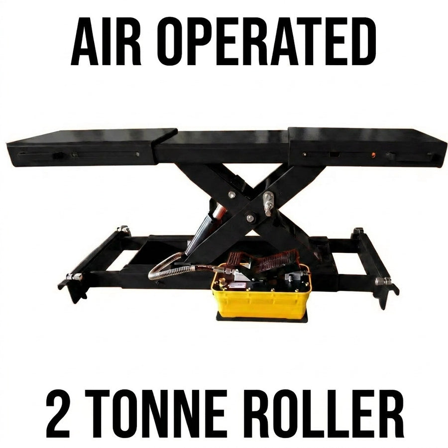 2 Tonne Car Hoist Rolling Bridge Jack to Suit YLPF-4500 With Air/Hydraulic Pump