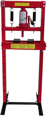 12-Ton Hydraulic Shop Floor Press with Press Plates and H Frame is Ideal for Gears and Bearings (inc GST)