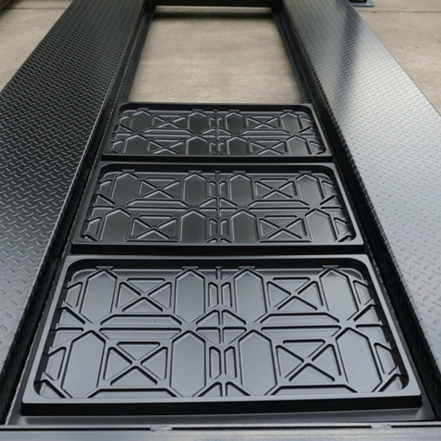 Plastic Oil Drip Trays Set Of 3 to Suit 4 Post Car Hoist Model YLPF-4500 1100mm Wide