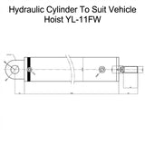 Hydraulic Cylinder/Rams for 4 Post Vehicle Hoists 4 Tonne to 15 Tonne