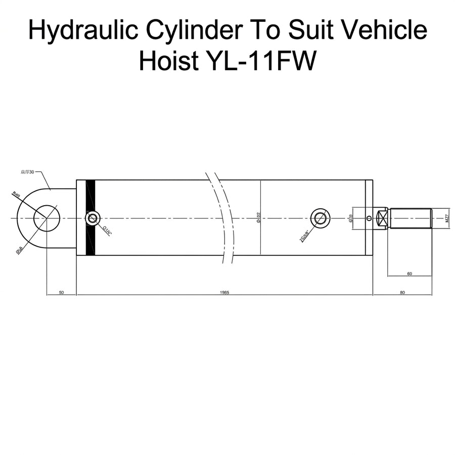 Hydraulic Cylinder/Rams for 4 Post Vehicle Hoists 4 Tonne to 15 Tonne