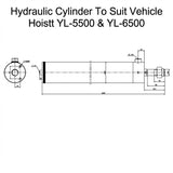 Hydraulic Cylinder/Rams for 4 Post Vehicle Hoists 4 Tonne to 15 Tonne