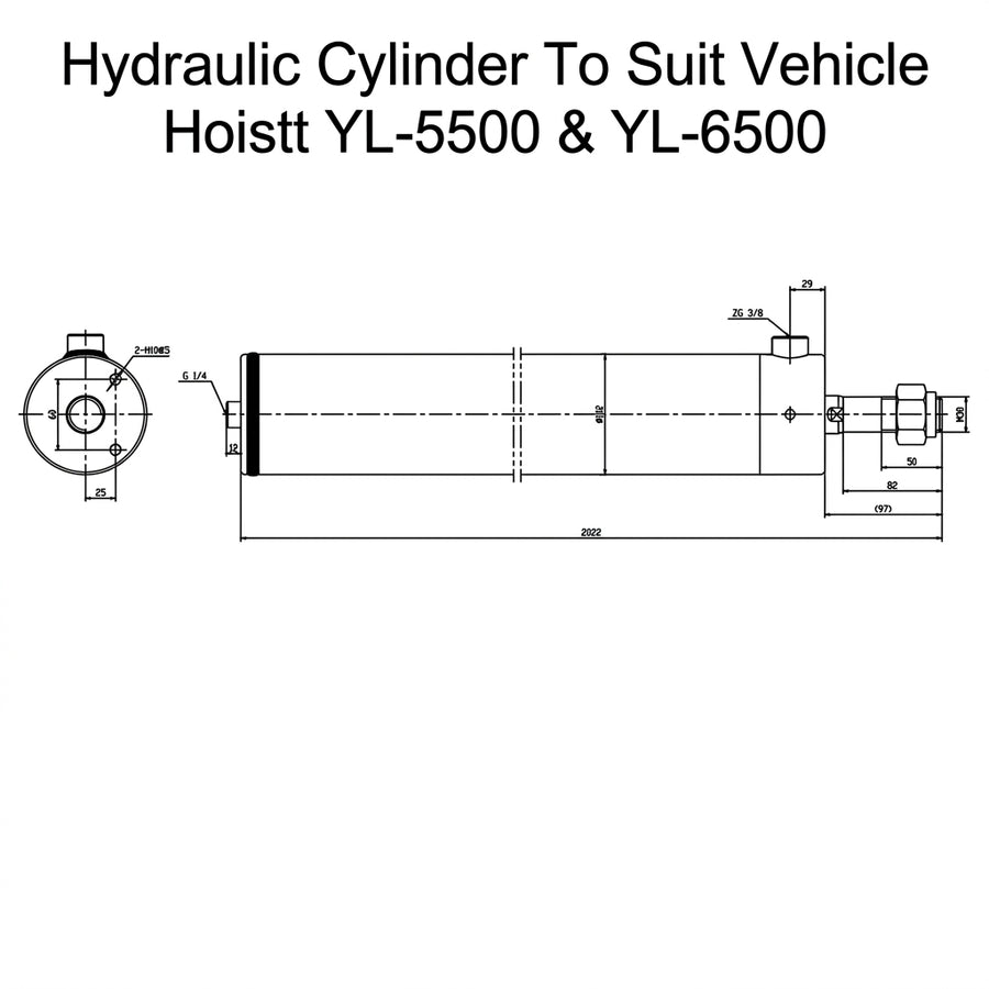 Hydraulic Cylinder/Rams for 4 Post Vehicle Hoists 4 Tonne to 15 Tonne