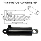 Hydraulic Cylinder/Rams For Rolling Jacks