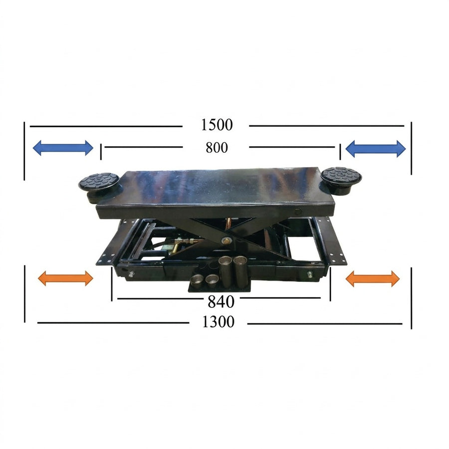 RJQ-3500 Air Operated 2 Tonne Pneumatic Car Hoist Rolling Bridge Jack Suits AYL4000, AYL4000H