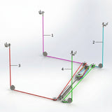 Replacement Lifting Cables for YL-6500 4 Post Hoist