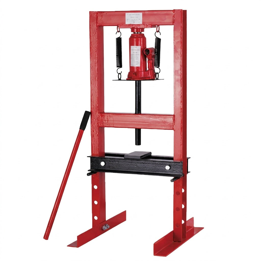 6-Ton Hydraulic Shop Floor Press with Press Plates and H Frame is Ideal for Gears and Bearings (inc GST)