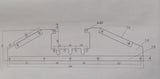 2 Post Car Hoist Base Support, Reinforcement Plates For YL-240 & YL-340