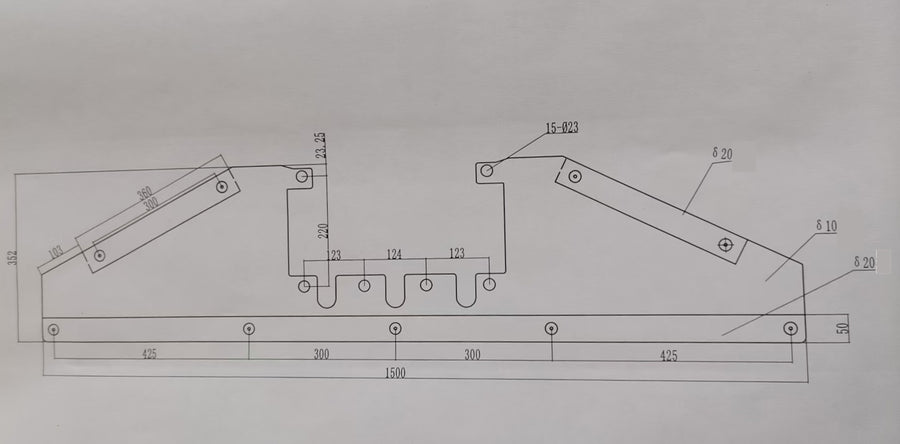 2 Post Car Hoist Base Support, Reinforcement Plates For YL-240 & YL-340