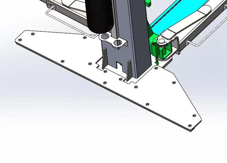 2 Post Car Hoist Base Support, Reinforcement Plates For YL-240 & YL-340