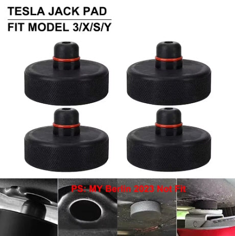 Tesla Model3/Y/S/X Rubber Lifting Jack Pad Adapter Lift Point Repair Tool Pucks Chassis Stands Styling Suitable Accessories