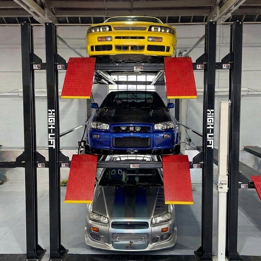 Highlift Triple Stacker Car Parking Storage Hoist 4.5Tonne