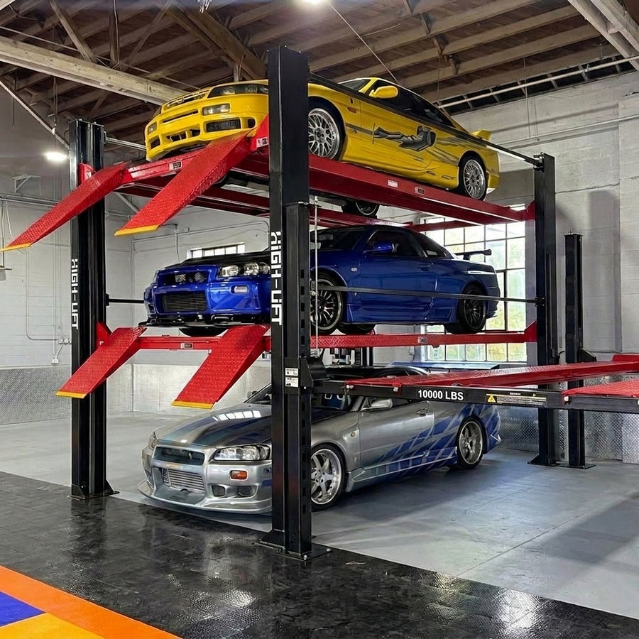 Highlift Triple Stacker Car Parking Storage Hoist 4.5Tonne