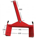 Set of 4 Car Hoist Wheel, Tyre Engaging Adapters Suitable for Electric Vehicles & Car Storage On 2 Post Hoists