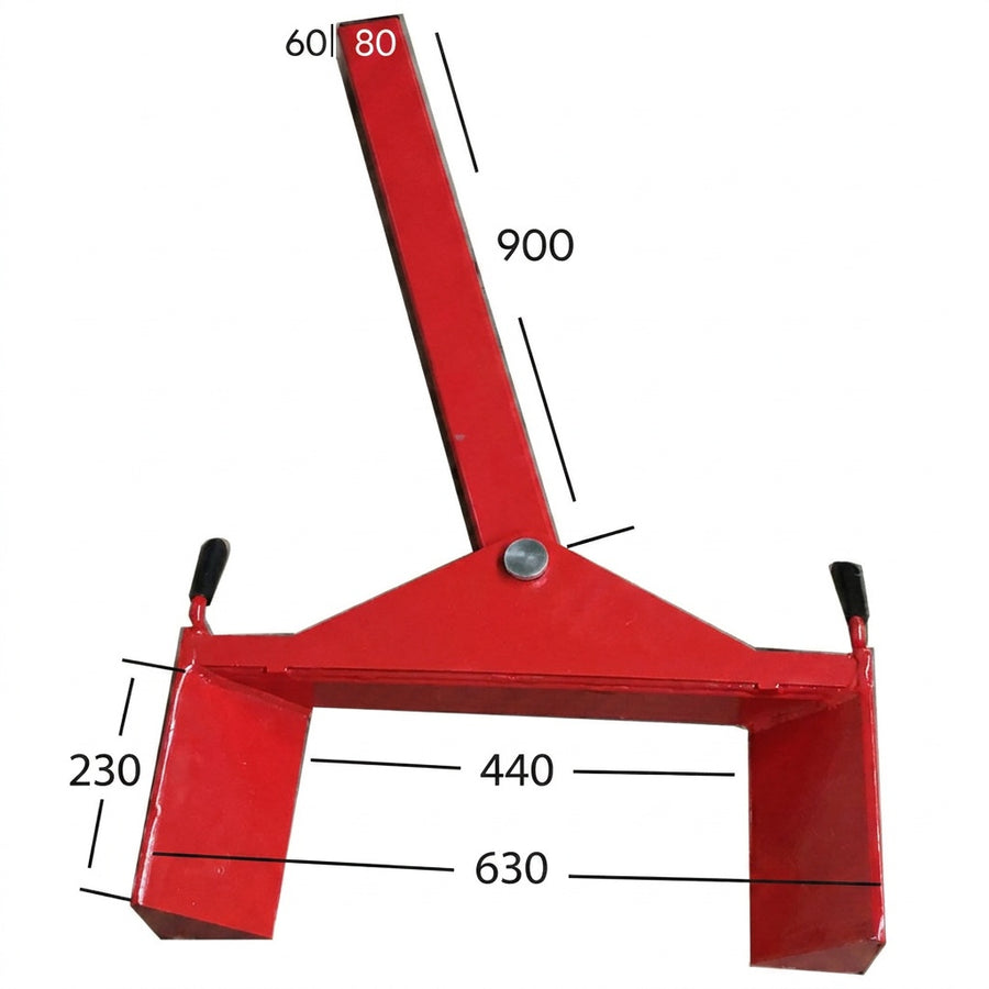 Set of 4 Car Hoist Wheel, Tyre Engaging Adapters Suitable for Electric Vehicles & Car Storage On 2 Post Hoists