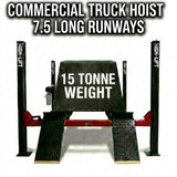 Highlift 15 Ton 4 Post Truck Hoist Extra Long 7.5Meters