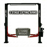 5Tonne YL-350 Clear Floor Car Hoist Extra Thick Columns, Single Point release 5000kg