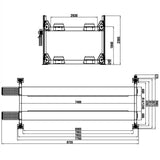 Highlift 15 Ton 4 Post Truck Hoist Extra Long 7.5Meters