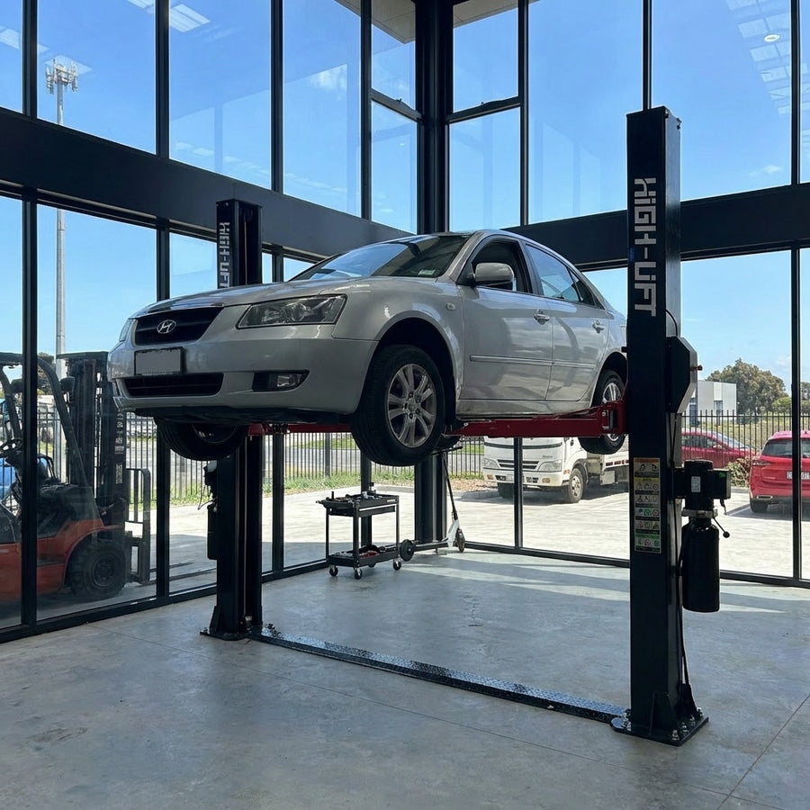 YL-250 Base Plate Car Hoist 5 Tonne Extra Thick Columns Single Point Release 5000kg