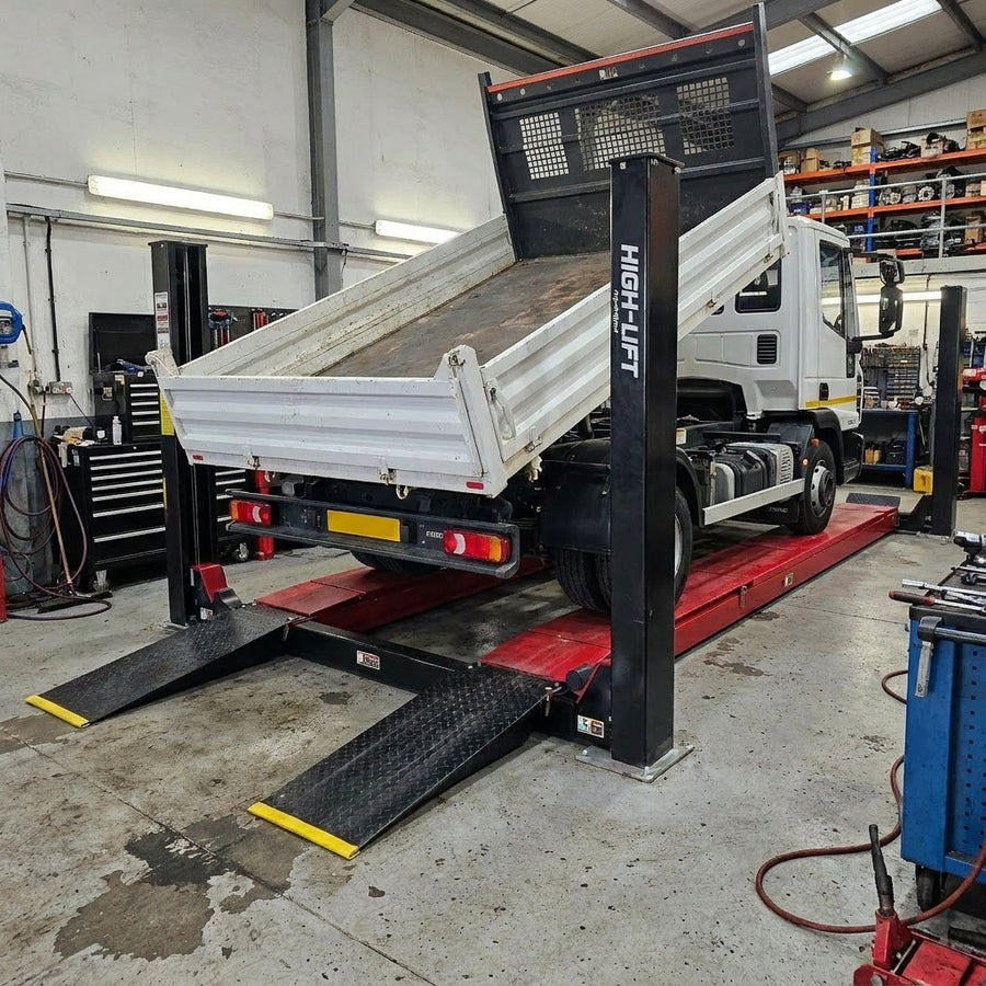 Highlift YL-8000 8 Tonne 4 Post Truck, Car Commercial Use with Wheel Alignment Slip Plates