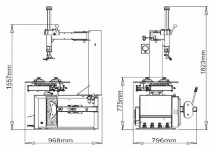 DS-806A Car Tyre Changer Suitable For 10 to 24" - Image 2