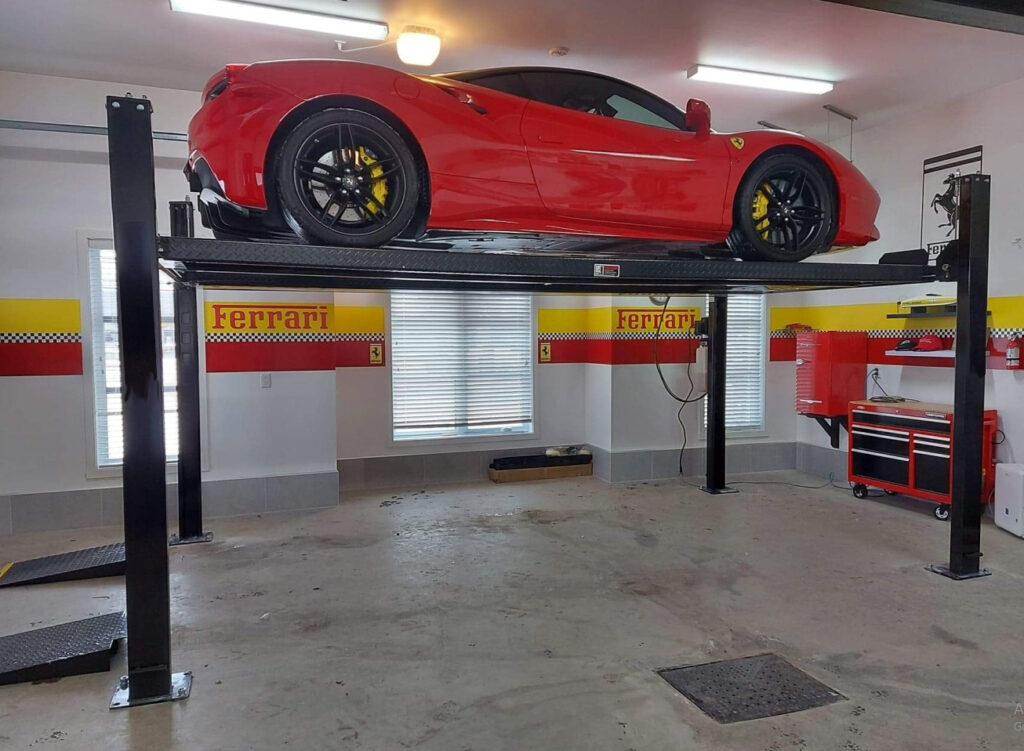 AYL4000H 4 Post Car Hoist 4 Ton Extra High Storage Hoist