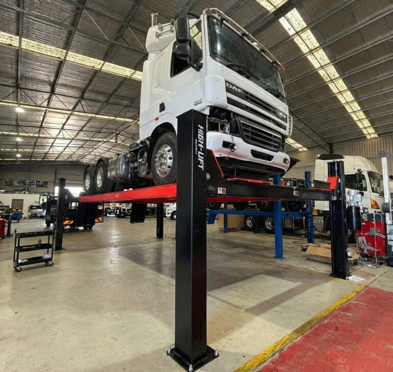 YL-12,  12 Ton 4 Post Truck Hoist Extra Long 7.5Meters (inc GST)