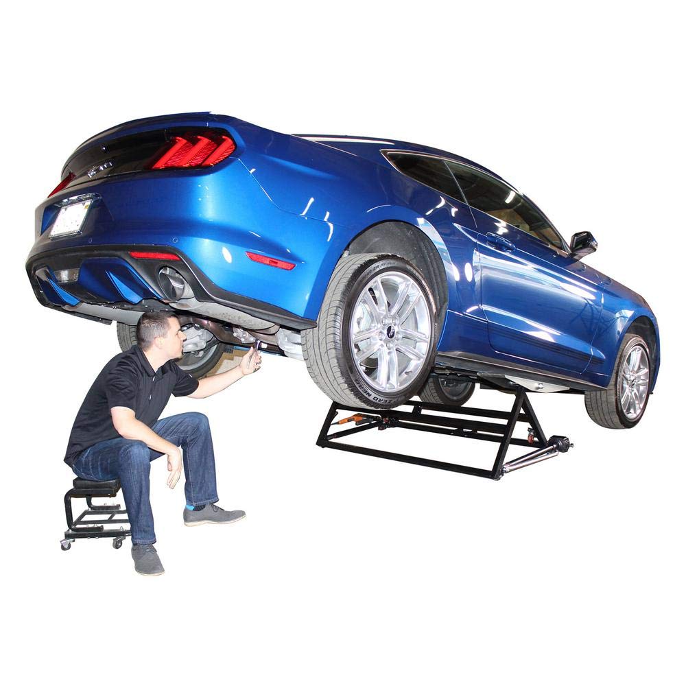 2000Kg Car Hoist Portable Scissor Hoist Car Tilt Lift Garage Hoist Mini Lift MR8050-4