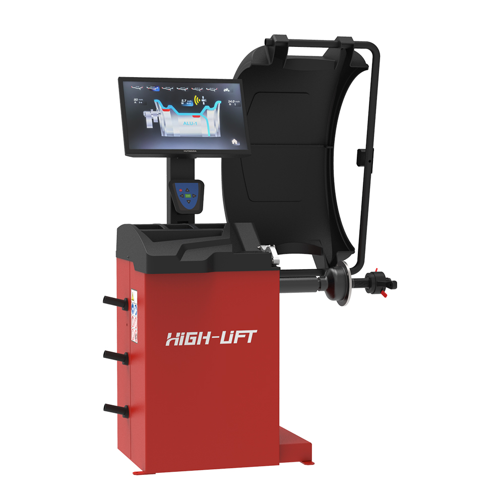 HW-9860 Fully Automatic Wheel Balancer Suite 10" to 24" Rims Laser Measurment LCD Display