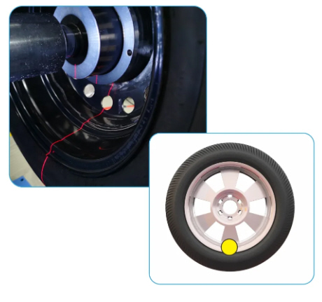 HW-9860 Fully Automatic Wheel Balancer Suite 10" to 24" Rims Laser Measurment LCD Display - Image 4