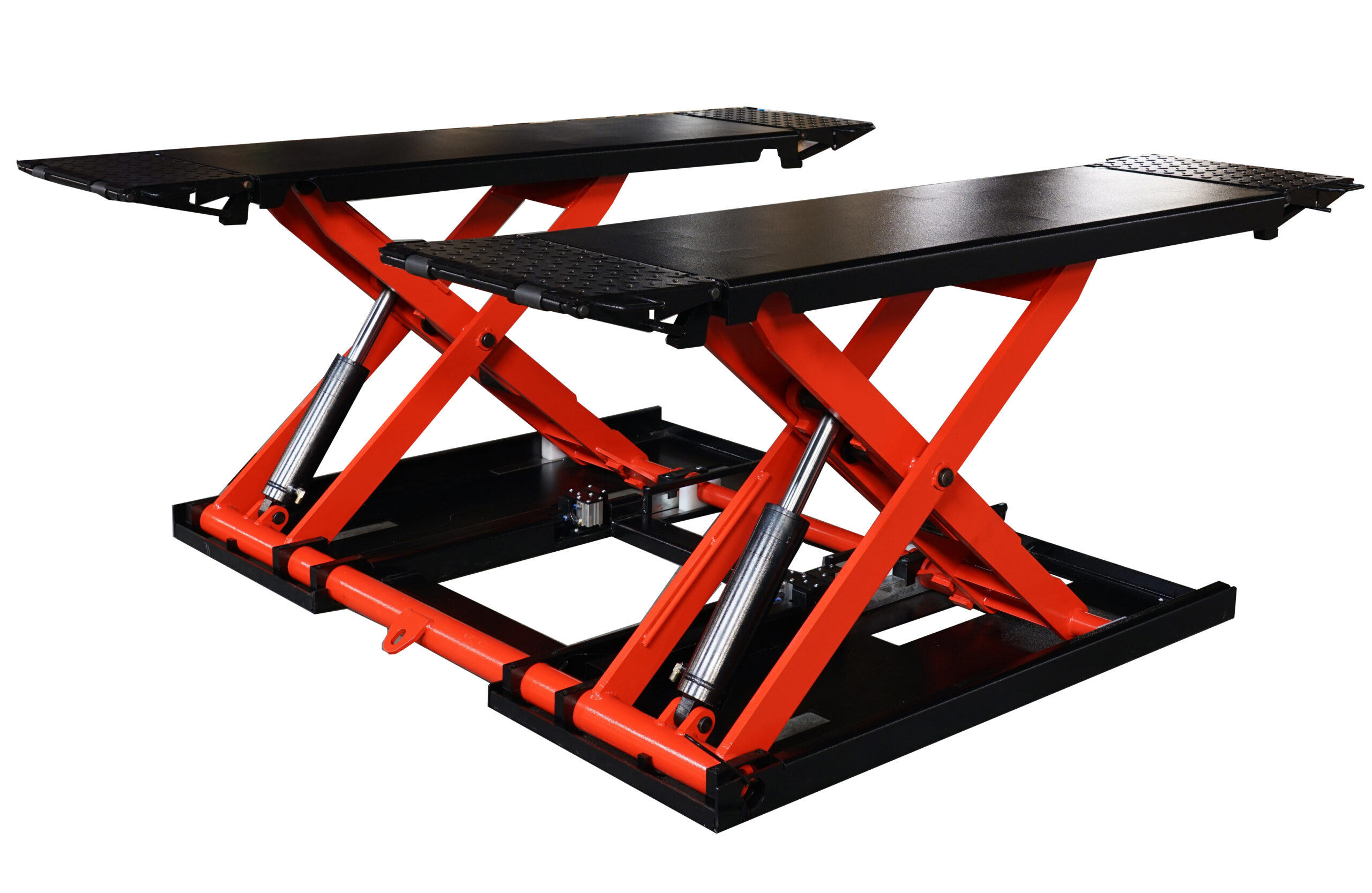 YL635BE CAR SCISSOR LIFT Max Lift Capacity 3.5Tonne With Electric Locks, Wheel Kit & Rubber Pads