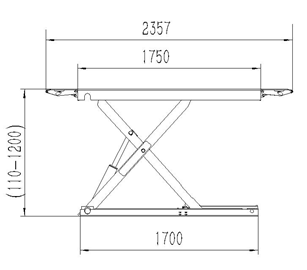 YL640BE CAR SCISSOR LIFT Max Lift Capacity 4 Tonne With Electric Locks Twin Rams, Wheel Kit & Rubber Pads (inc GST) - Image 14