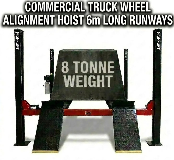 Highlift YL-8000 8 Ton 4 Post Truck, Car Commercial Use with Wheel Alignment Slip Plates